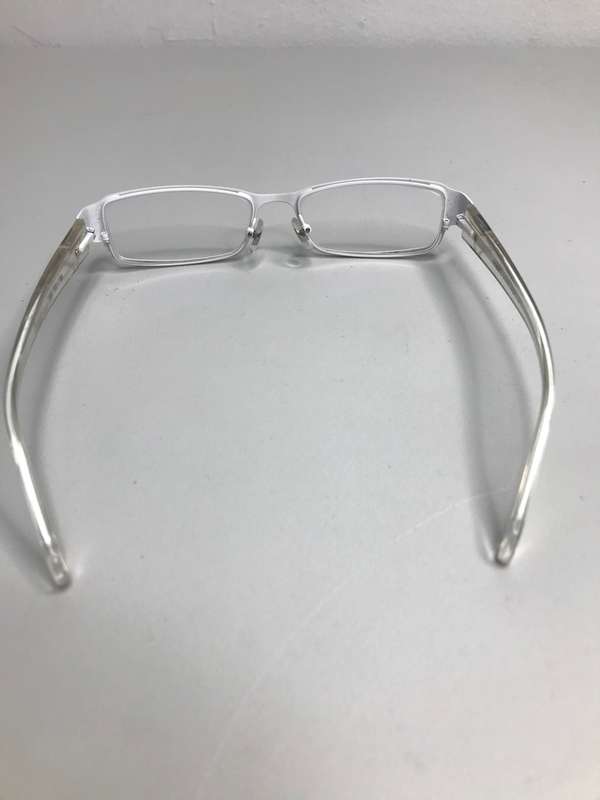 Eyewear TOEFU 52-18 - 135 White FRAME ONLY metal with plastic sides