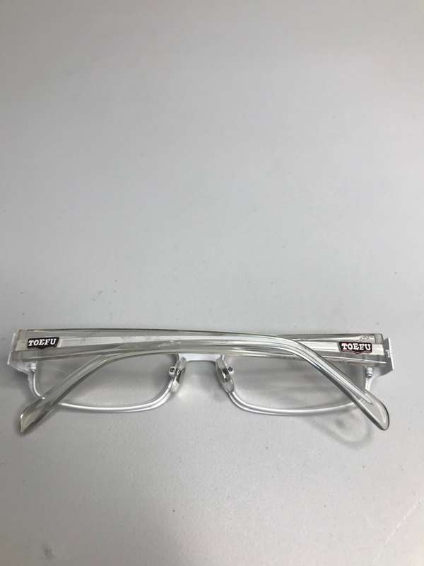 Eyewear TOEFU 52-18 - 135 White FRAME ONLY metal with plastic sides