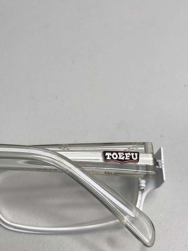 Eyewear TOEFU 52-18 - 135 White FRAME ONLY metal with plastic sides