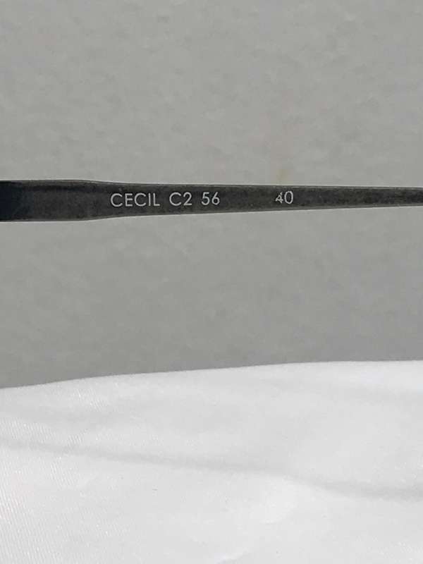 Eyewear Oxford Blue Cecil C2 56  40 black grey brown FRAME ONLY