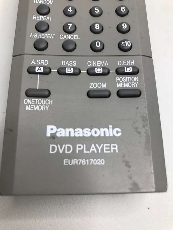 Panasonic Remote DVD Player EUR7617020
