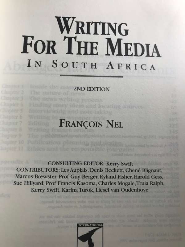 Writing for the Media in South Africa 2nd edition Francois Nel