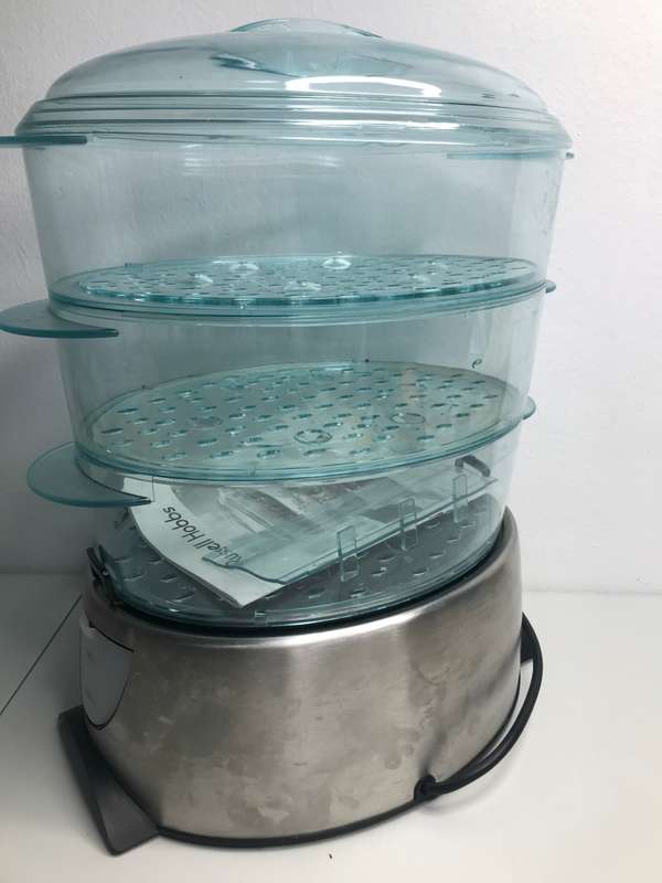 Russel Hobbs Food Steamer 3 Tier 3 liners Each Tier 120 min count down timer