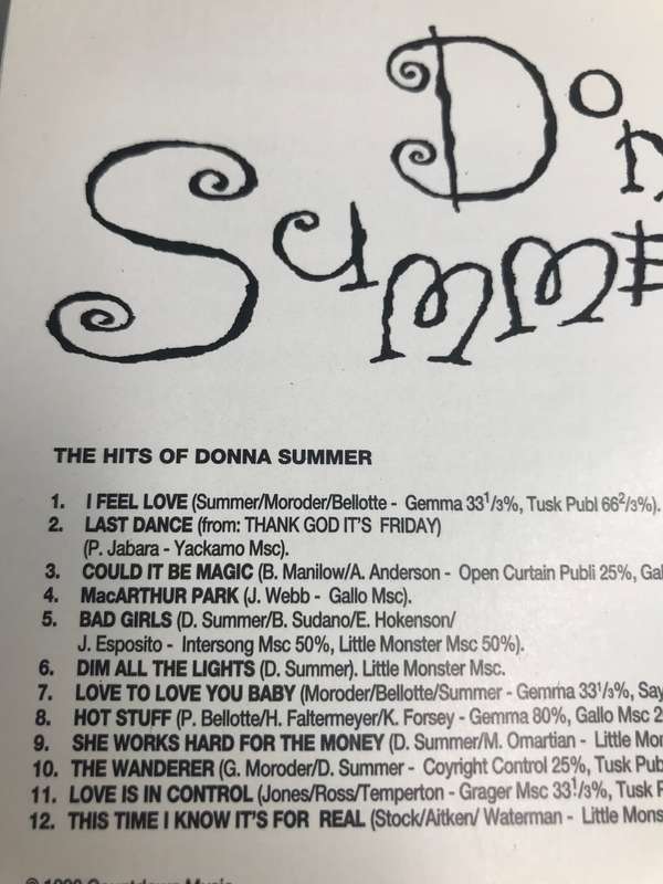 CD Donna Summer The Hits of IMPORT