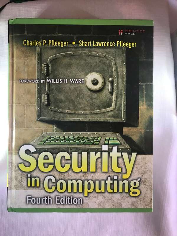 Security in Computing 4th Edition Charles P.Pfleeger