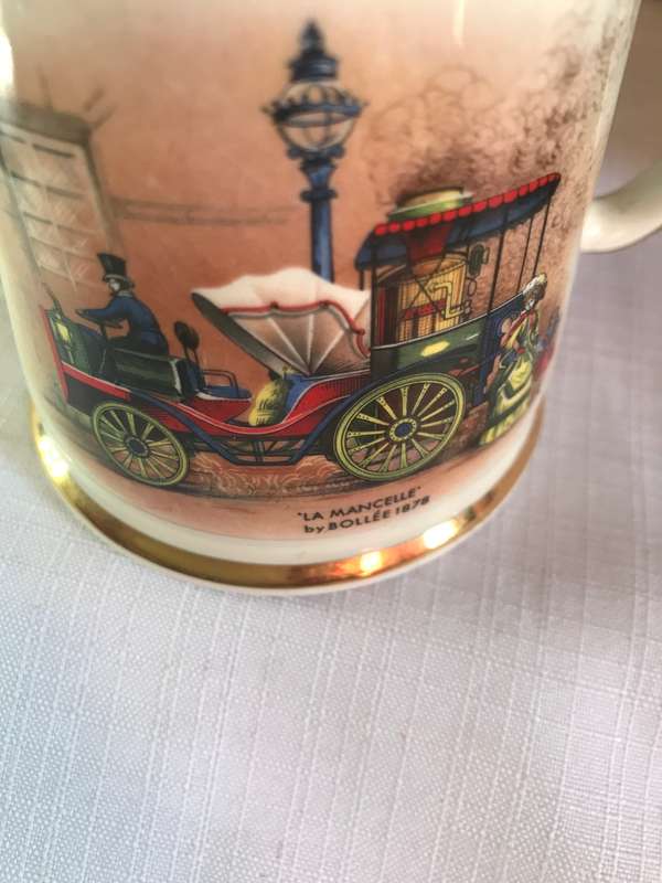 Old Foley James Kent Staffordshire England Mug Rotary Cultivator Steam Roller 1878