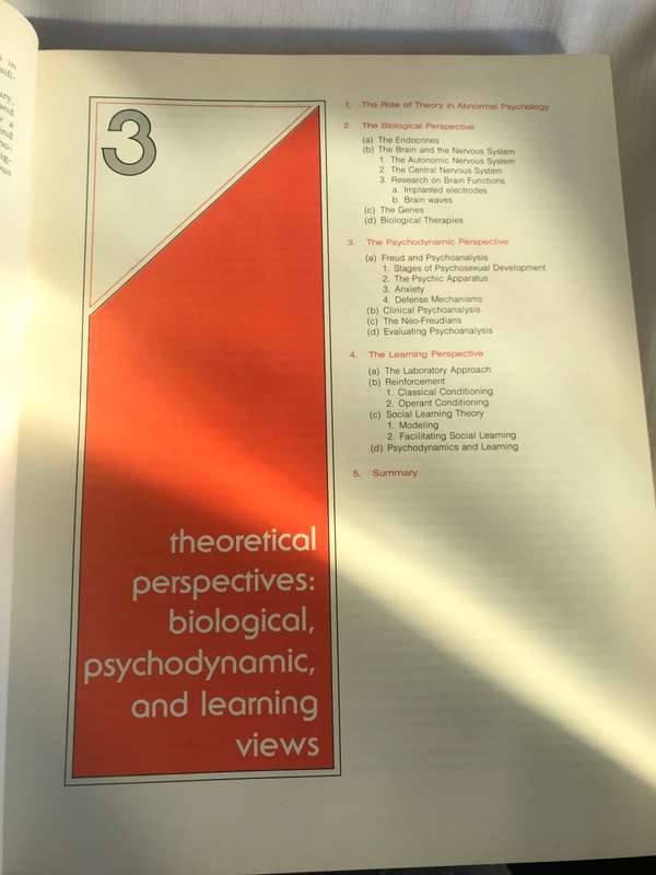 Abnormal Psychology 3rd edition Irwin G Sarason