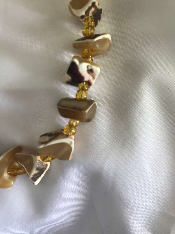 Vintage Mother of Pearls Shell Necklace, and BraceletVintage Jewelry. Perfect  gift