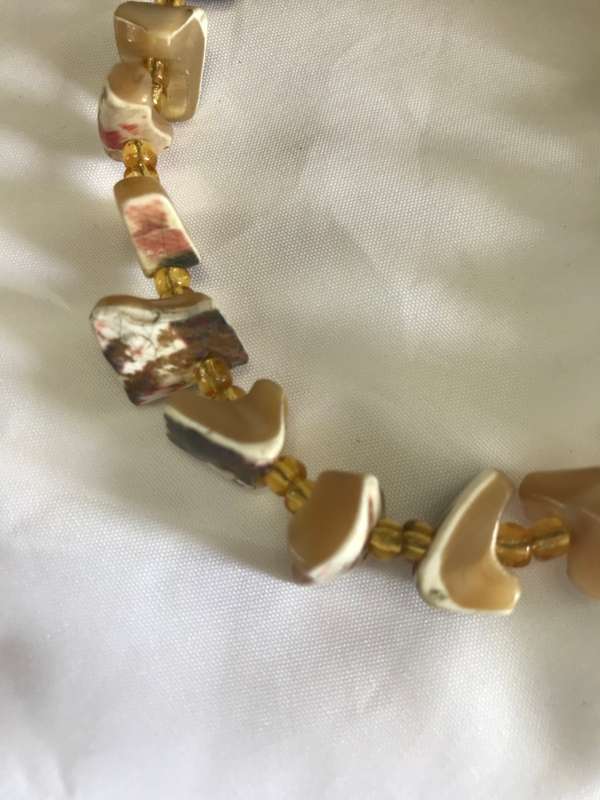 Vintage Mother of Pearls Shell Necklace, and BraceletVintage Jewelry. Perfect  gift