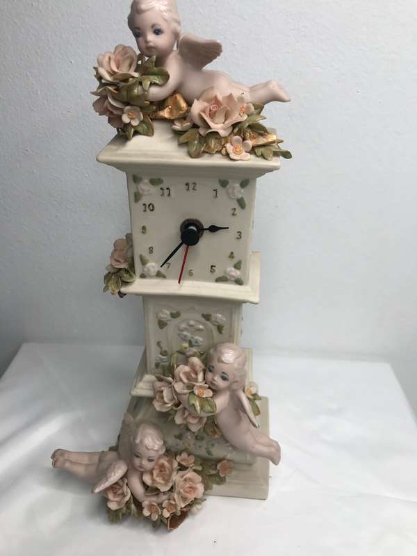 Antique Angel decorative Clock ornament only