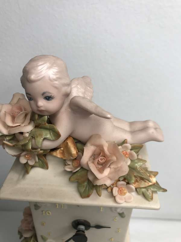 Antique Angel decorative Clock ornament only