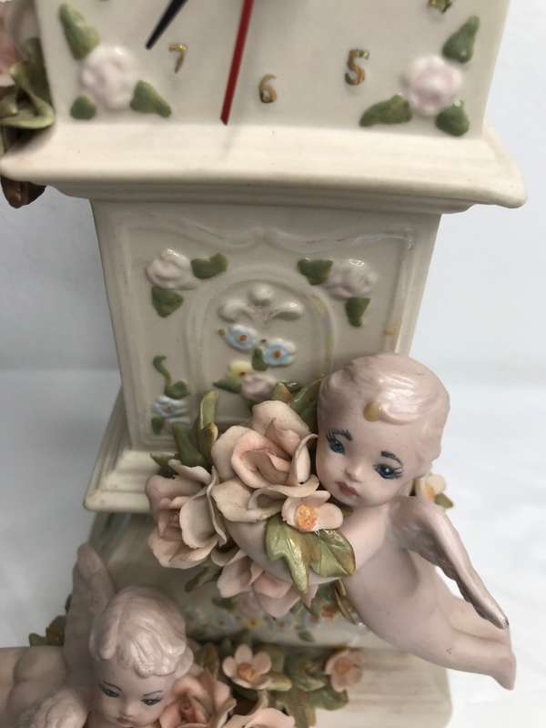 Antique Angel decorative Clock ornament only