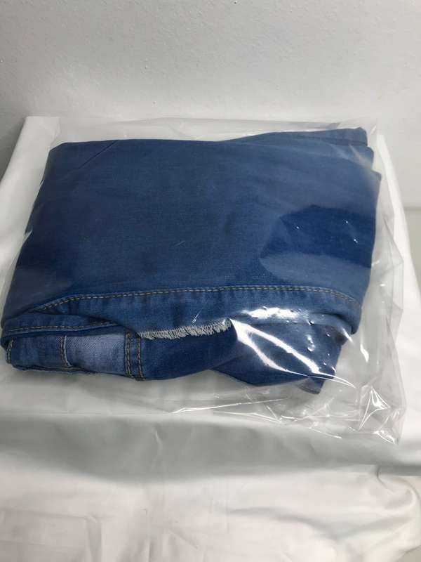 Blue Denim Distressed Straight Leg Slim Fit size 30