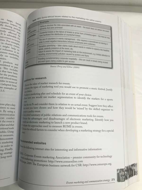 events management 3rd edition Dimitri Tassiopoulos
