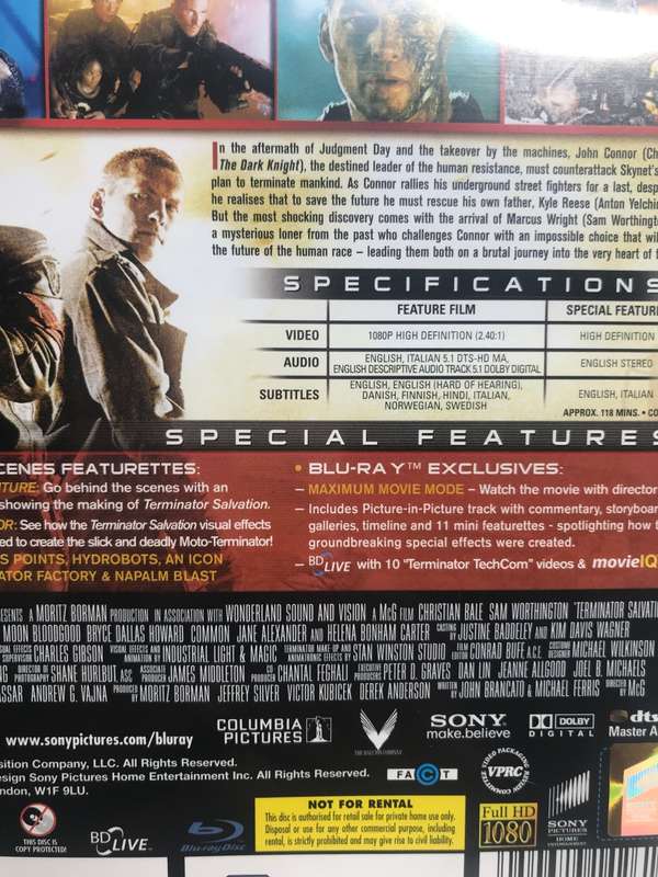 DVD Terminator Salvation Directors Cut