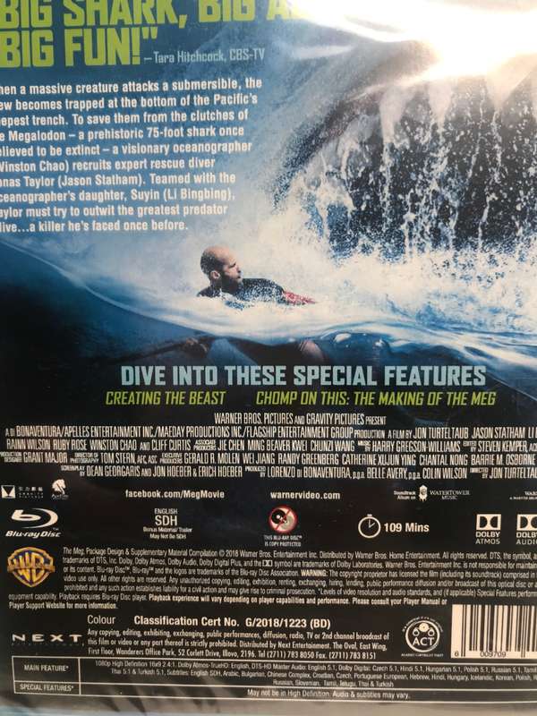 Blu-ray The MEG NEW SEALED