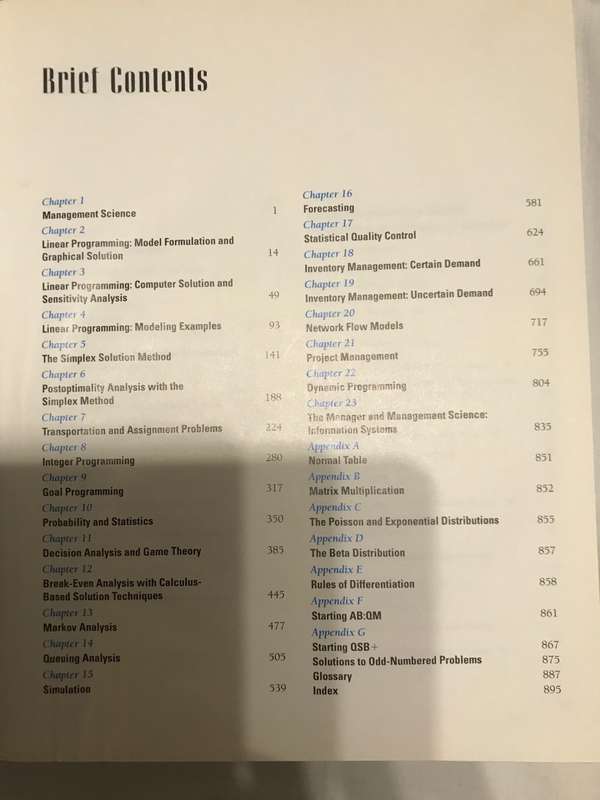 Introduction to Management Science Fifth edition