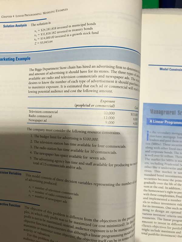 Introduction to Management Science Fifth edition