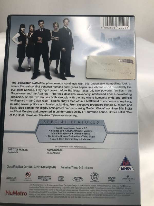 DVD Caprica Season 1.0
