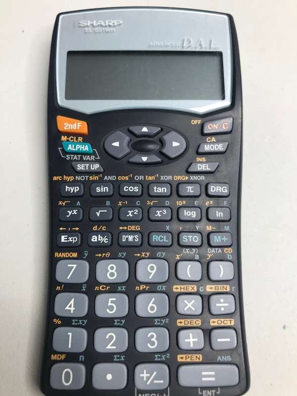 Calculator Sharp EL-531WH second hand