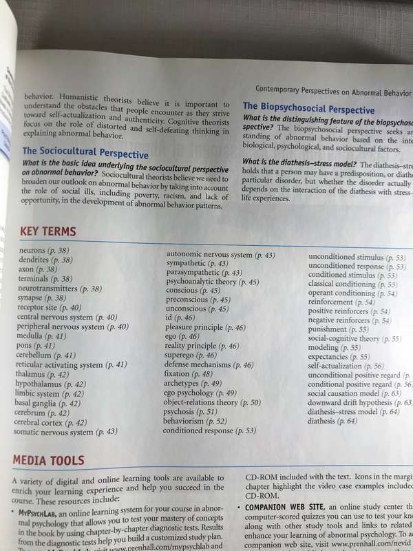 Abnormal Psychology in A Changing World  7th Edition Pearson International edition