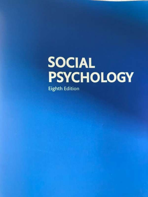 Social Psychology 8th edition