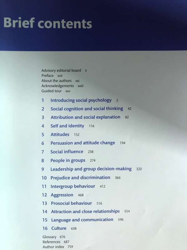 Social Psychology 8th edition