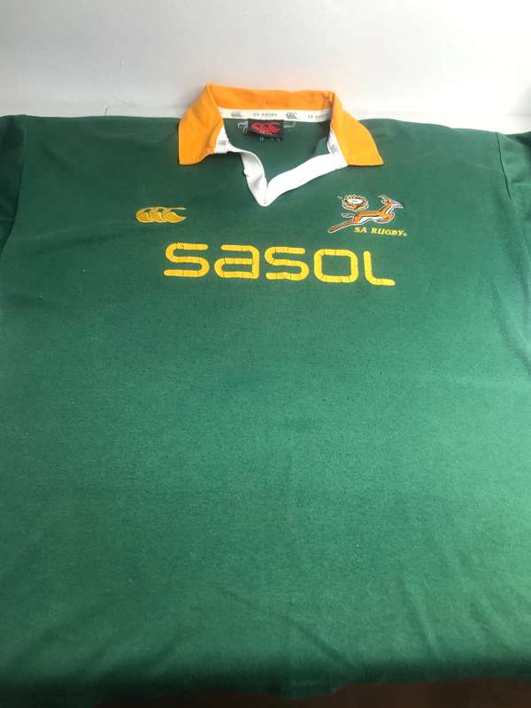 Rugby Springbok Shirt/Jersey Sasol XXL
