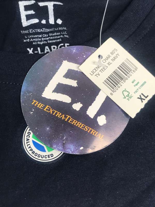 T-SHIRT ET The Extraterrestrial Print NEW XL