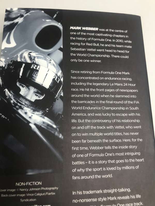 Book Mark Webber Aussie Grit: My Formula One Journey