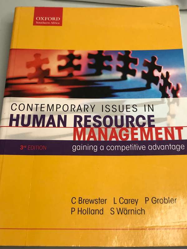 Book Contemporary Issues in Human Resource Management Gaining a Competitive Advantage 3rd Edition
