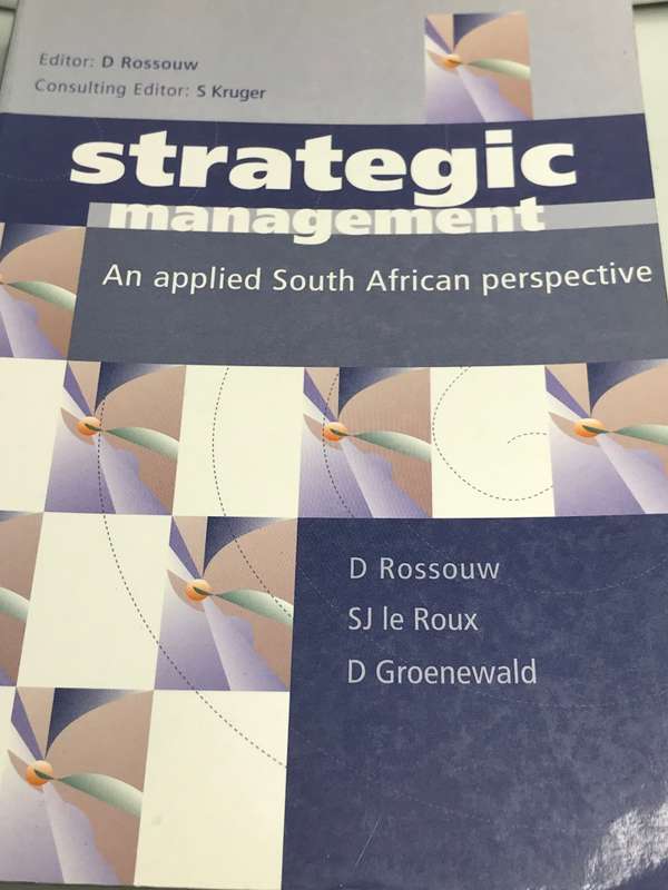 Book Strategic Management An Applied South African Perspective D Rossouw SJ Le Roux