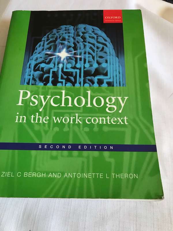 Psychology in the work context 2nd edition Ziel C Bergh and Antoinette L Theron