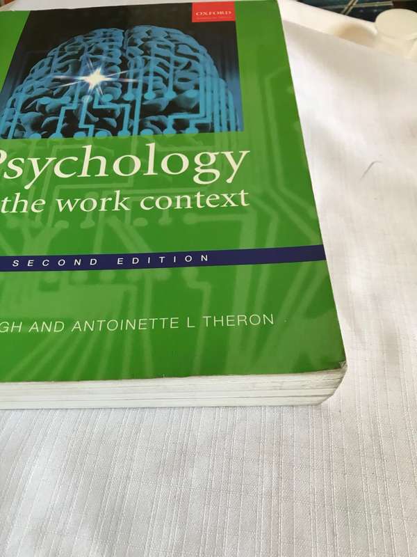 Psychology in the work context 2nd edition Ziel C Bergh and Antoinette L Theron