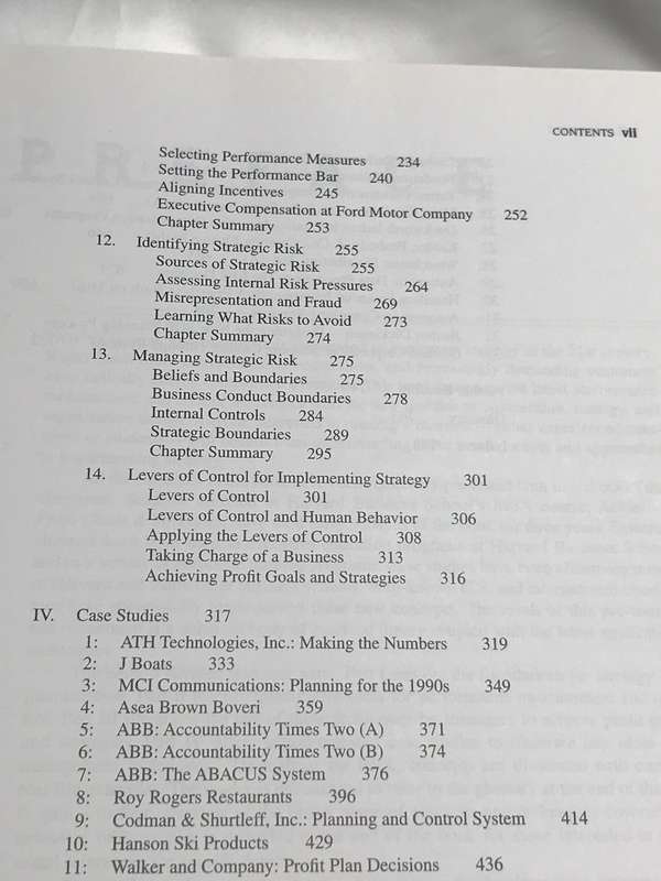 Book Performance Management and Control Systems for Implementing Strategy by Robert Simons