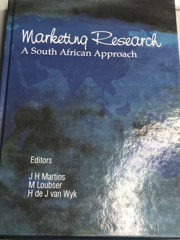 Book Marketing Research a South African Approach Editors JH Martins M Loubser
