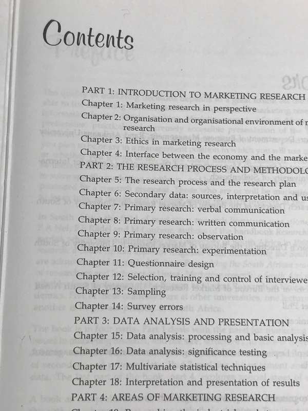 Book Marketing Research a South African Approach Editors JH Martins M Loubser