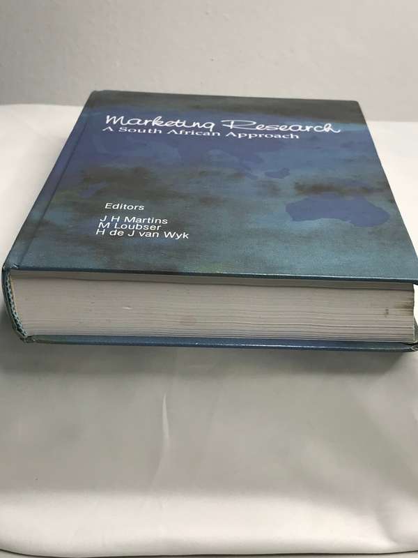 Book Marketing Research a South African Approach Editors JH Martins M Loubser
