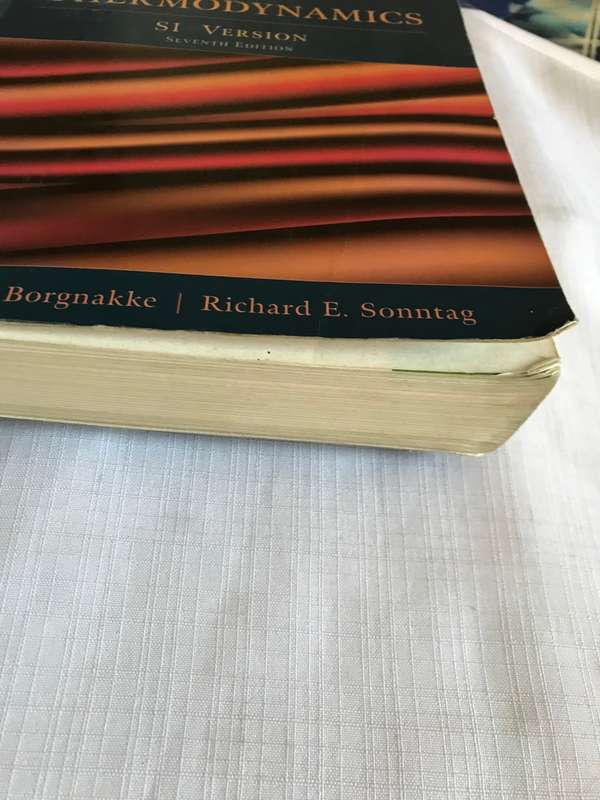 Fundamentals of Thermodynamics S1 version 7 edition Clause Borgnakke, Richard E Sonntag