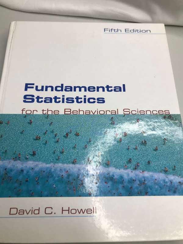 Book Fundamental Statistics for the Behavioural Sciences David C. Howell 5th Edition
