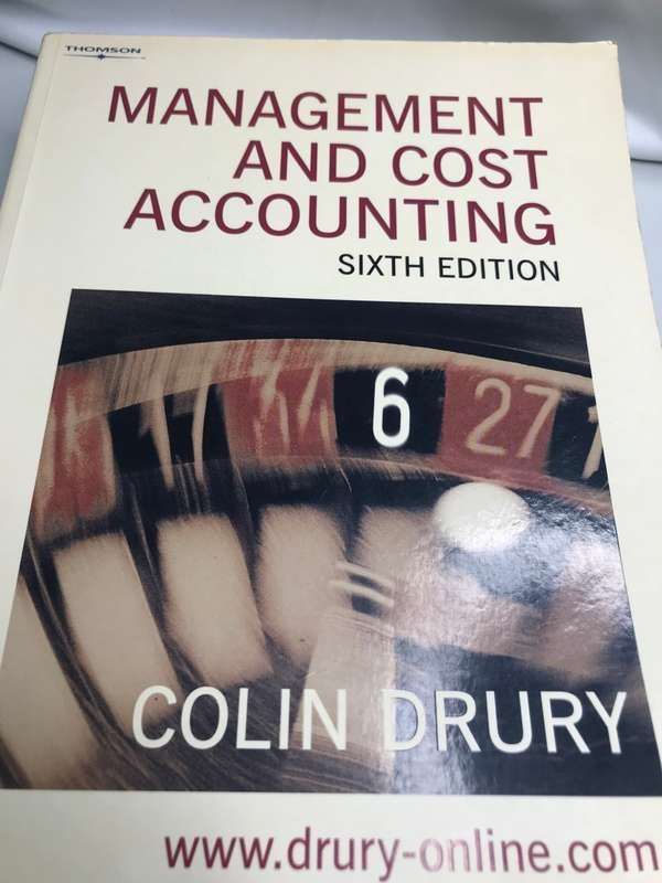 Book Management and Cost Accounting Colin Drury 6TH Edition
