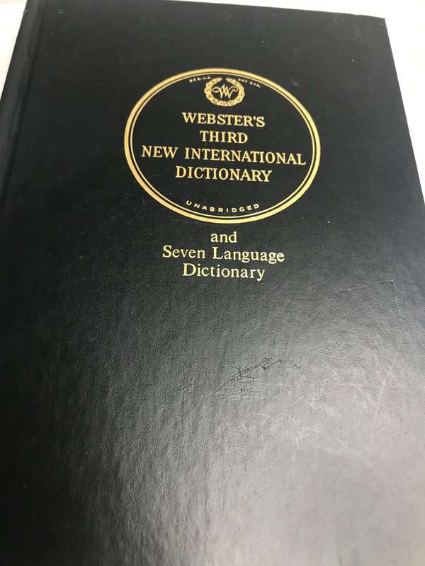 Book Websters Third New International Dictionary Unabridged VOLUME 1 A-G