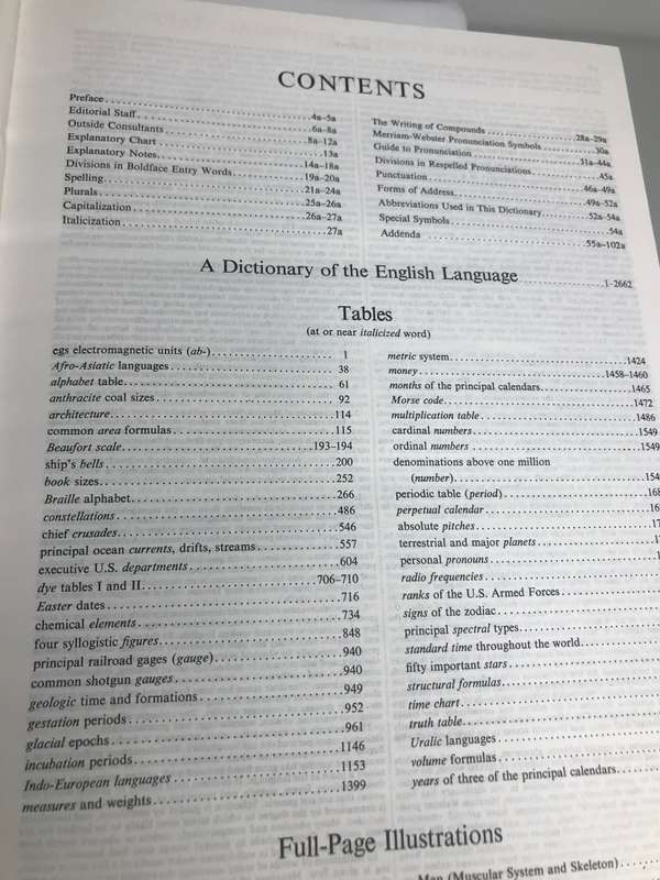 Book Websters Third New International Dictionary Unabridged VOLUME 1 A-G