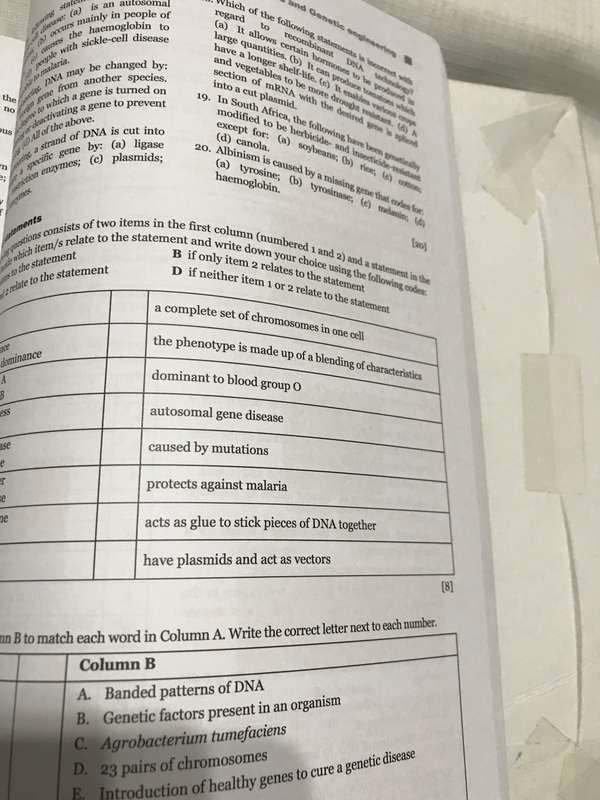 Grade 12 Life Science Textbook and workbook J. Grogan