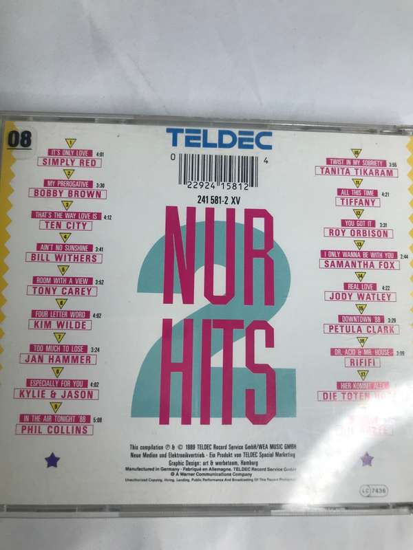 CD Nur Hits 2 TELDEC 1989 IMPORT GERMANY