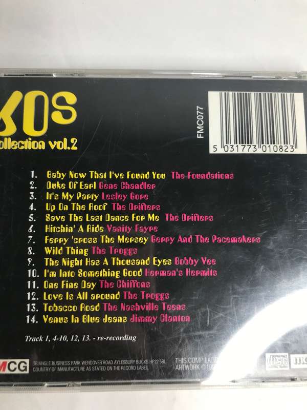 CD 60S Collection Volume 2 The Foundations, The Trigs, The Drifters, Bobby Vee IMPORT 1997 FMCG