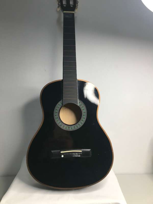 Acoustic Guitar no strings Black second hand