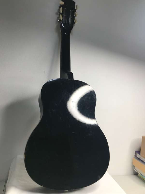Acoustic Guitar no strings Black second hand