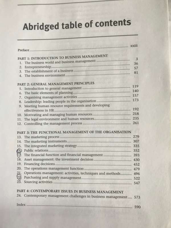 Introduction to Business Management 6th edition