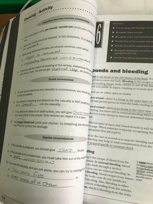 First Aid Training- First on the Scene Learner Reference Guide Standard level ST John